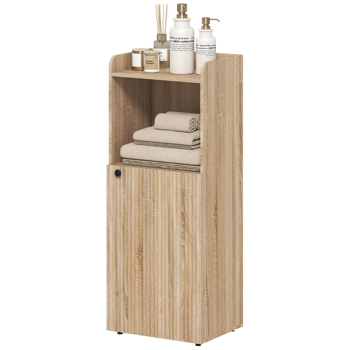 BADREGAL DE-12514 40/31/104 cm Gelbe Eiche - Eichefarben, Holzwerkstoff (31/104/40cm) - ComfortXL