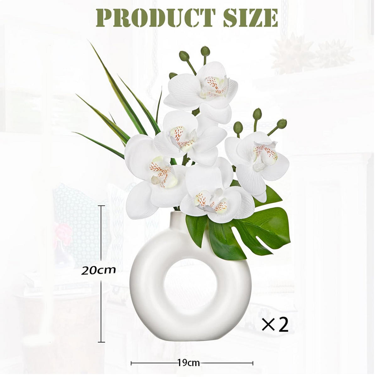 VASE Kunststoff - Weiß, Kunststoff (20cm) - LIBRATON