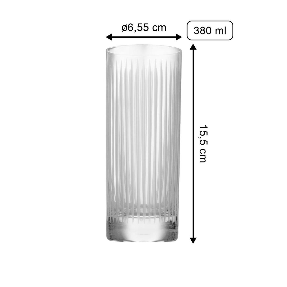 SAFTGLÄSER New York Bar Soho transparent 380 ml 6er Set - Transparent, Glas (0.38L) - Stölzle Lausitz