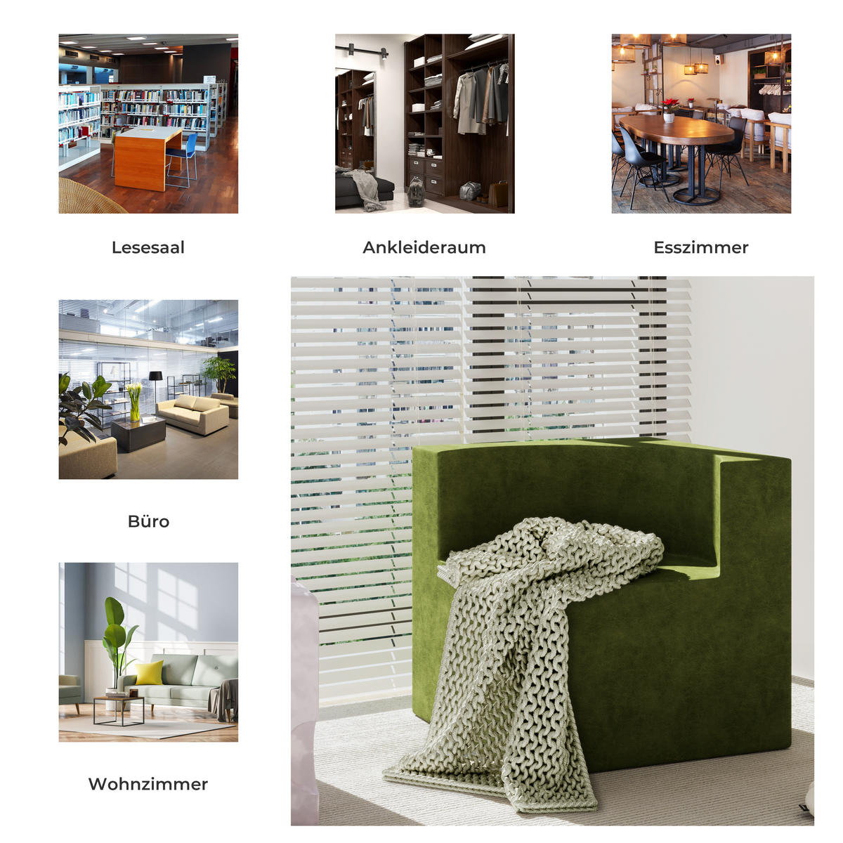 SOFA Modulares Sofa Samt grün - Grün, Textil (70/68/70cm) - Vercart
