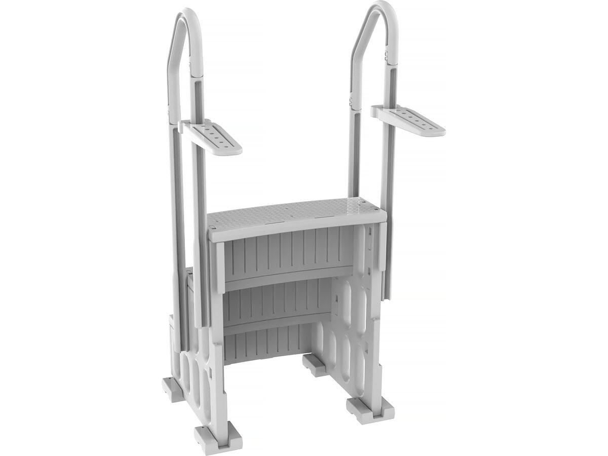 TREPPE nathan weiss - Weiß, Kunststoff (81/166/97cm) - Habitat Garten