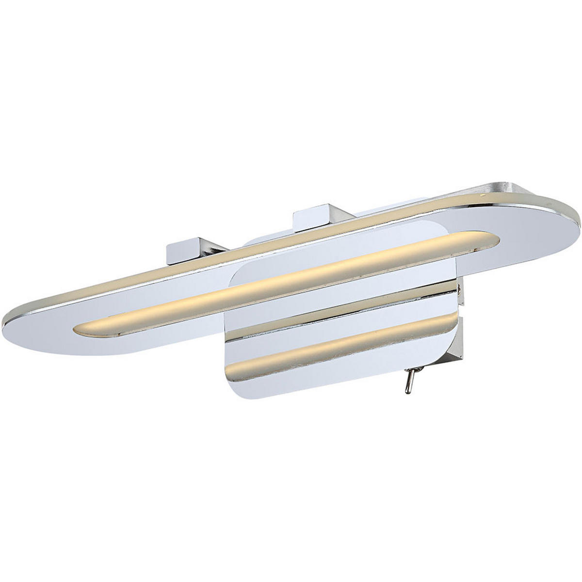 LED WANDLEUCHTE FRIULI Weiß Chrom - Weiß, Metall (30/8/12cm) - Globo Lighting