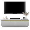 TV-SCHRANK Selene 140 cm Weiß matt Glamour - Weiß, Holzwerkstoff (140/37/35cm) - Meble Lindner