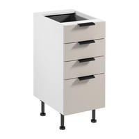 UNTERSCHRANK D40S4 AX – Sorento Weiß Beige – Weiß / Beige - Beige/Weiß, Holzwerkstoff (40/87/52cm) - ROYAL24_MARKT
