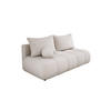 SOFA COCO MINI SCHLAFSOFA mit Bettfunktion, Anthology Stoffbezug, 2-Sitzer, freistehend, Größe: 205x105x97 cm, Cream - Creme, Holz/Textil (205/97/105cm) - DomoHome