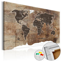 PINNWANDBILDER Braun 60/40 cm - Weiß/Braun, Naturmaterialien/Textil (60/40cm) - KUNSTLOFT