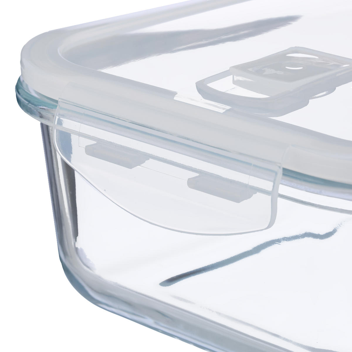 SÚPRAVA sklenených dóz - priehľadné, plast/sklo (23/8/17.5cm) - Relaxdays