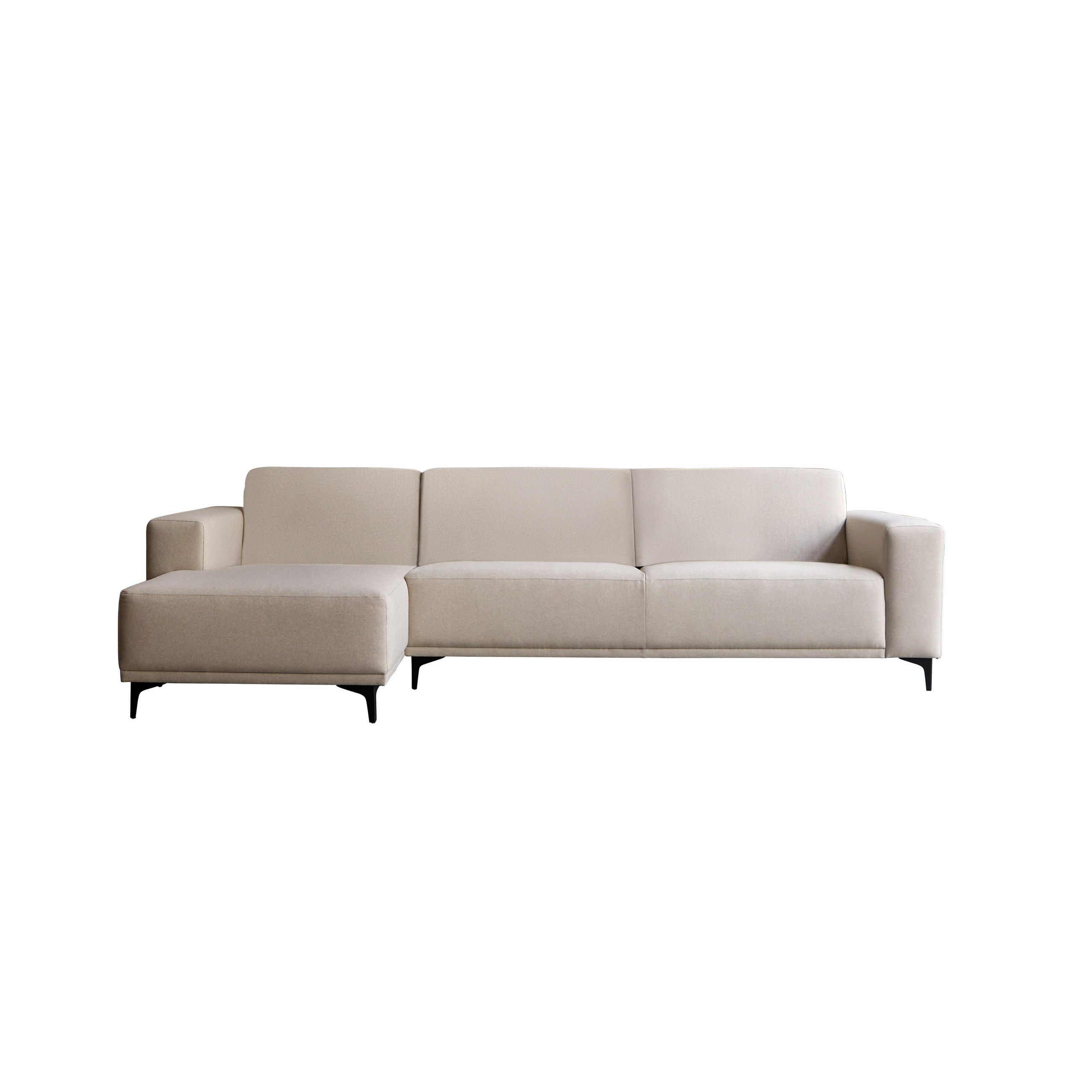 SOFA Lars Beige aus Stoff - Beige, Textil (299/150cm) - Tikamoon