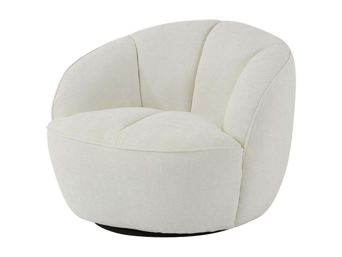 SESSEL mit gerader Rückenlehne - 1 Person - stoff - gebrochenes weiß Ralibo - Weiß, Kunststoff/Textil (87/72/90cm) - Vente-Unique