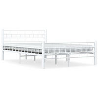 METALLBETT Holmes 147/210 cm - Weiß, Metall (140/200cm) - Nettlife