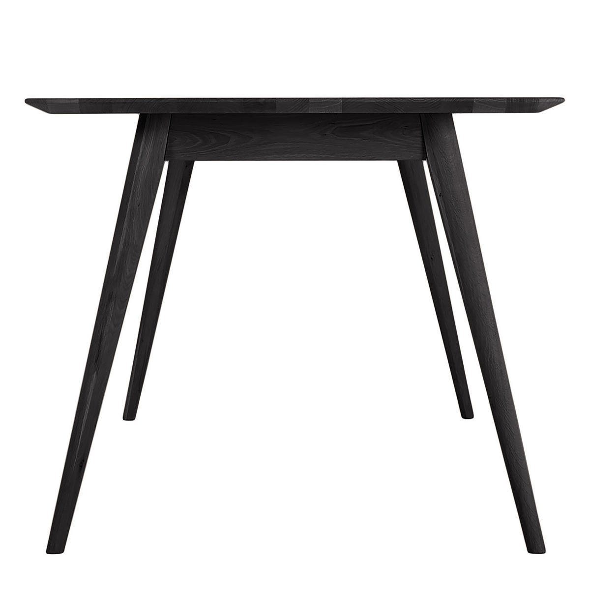 MASSIVER ESSTISCH - Massivholz - Eschefarben, Holz (90/200/75cm) - home24