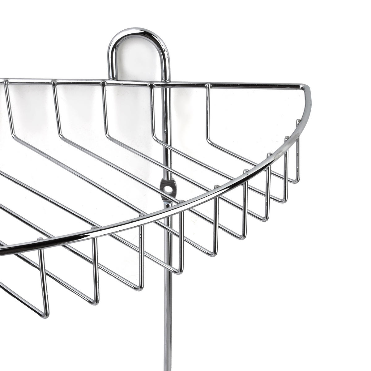 BADEZIMMERREGAL Carl 22/16/28,5cm Silber - Silberfarben, Metall (22/28.5/16cm) - Mondex