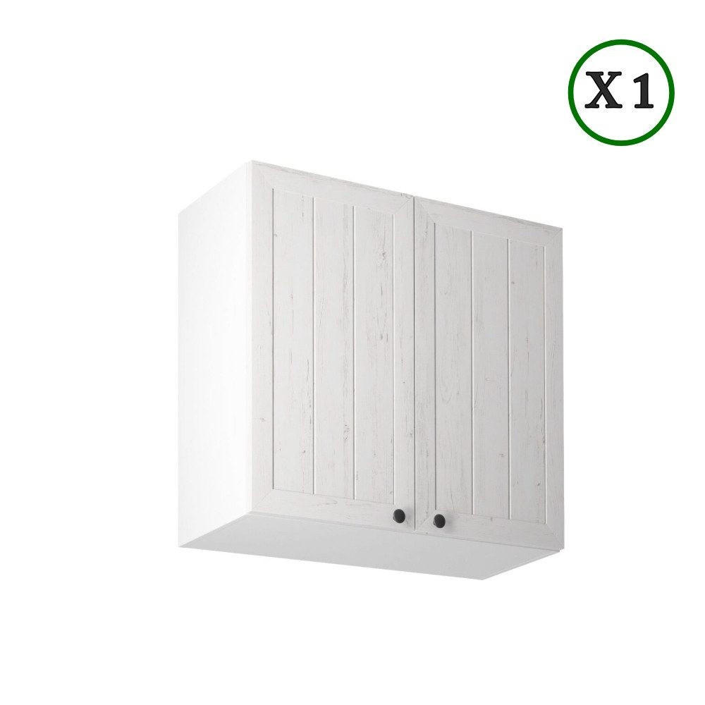 ECKKÜCHE 260 cm - Provence K3-M260 - in Andersen Kiefer - Schwarz/Weiß, Holz/Holzwerkstoff (260/120/47cm)