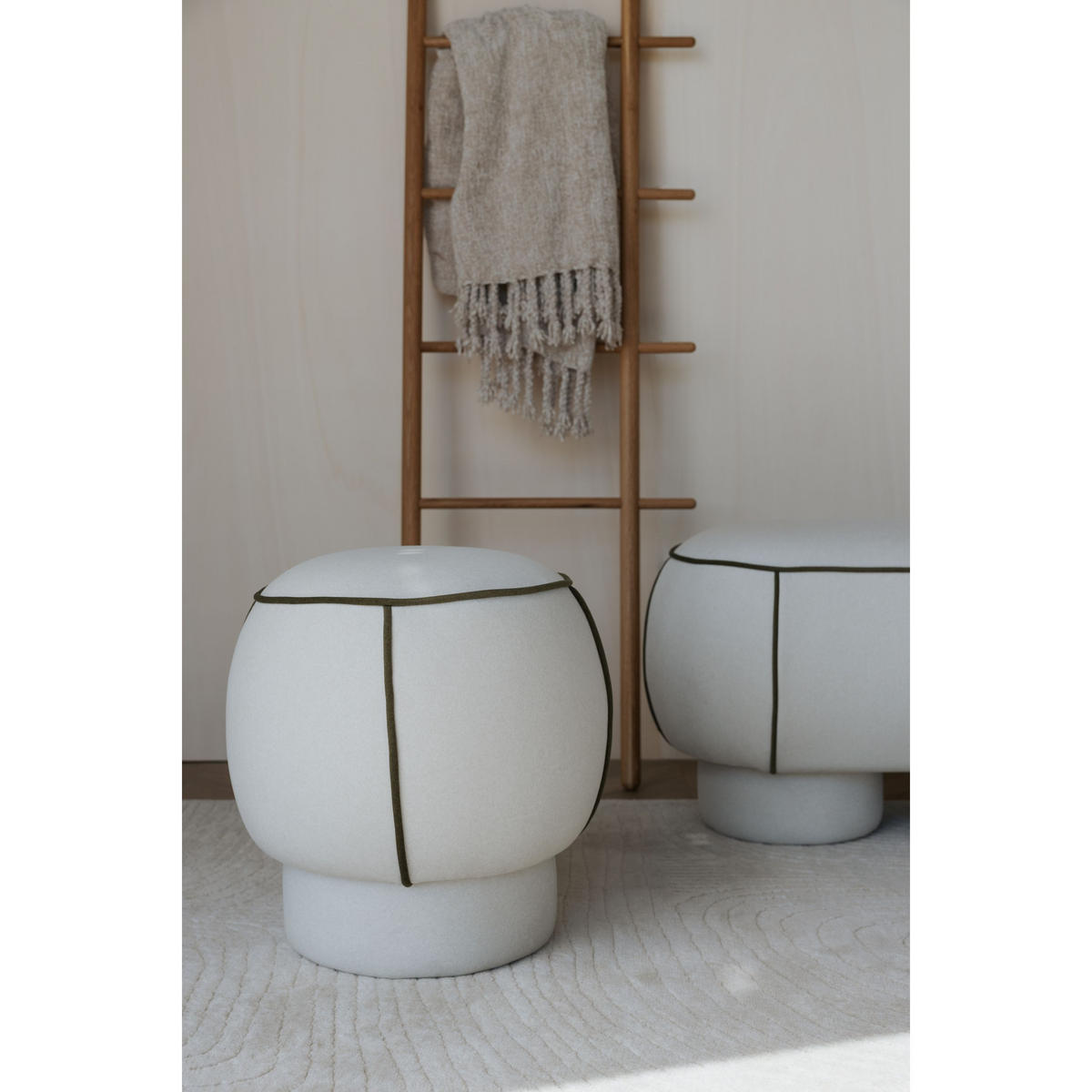 SITZHOCKER Marina Hocker Rot - Rot, Kunststoff (45/48/45cm) - Housecraft Living