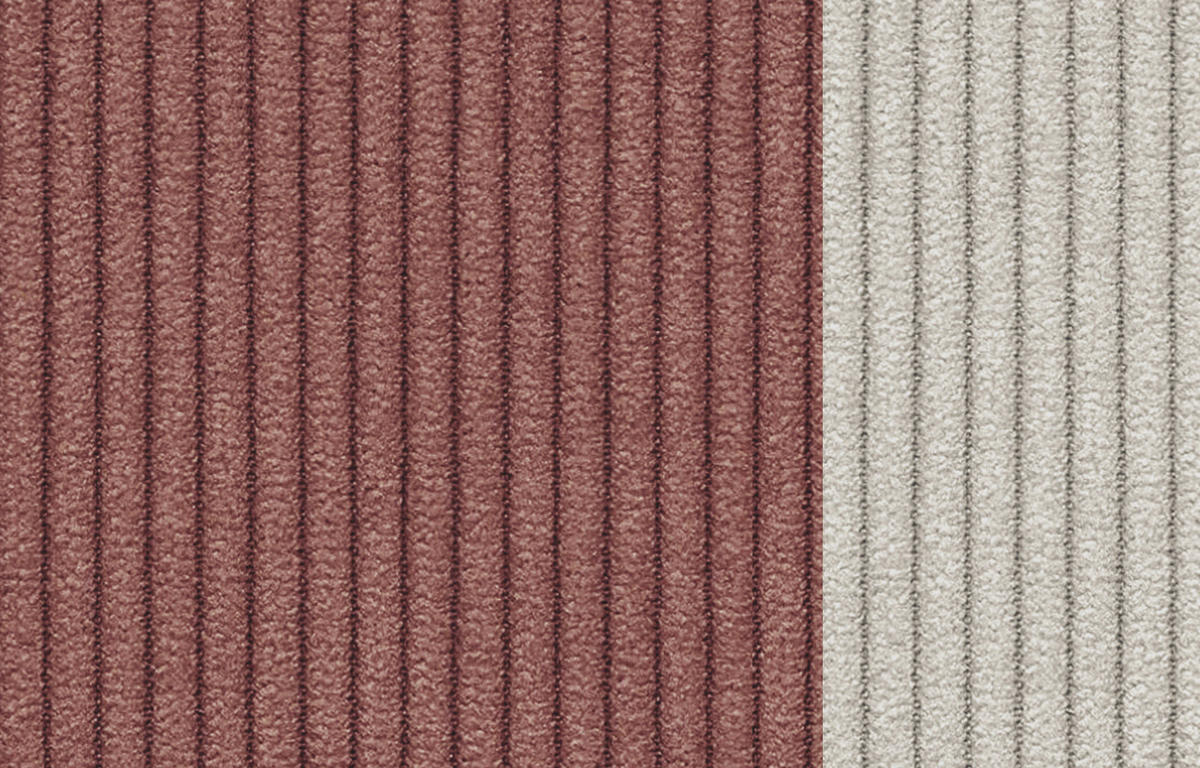 SOFA OLI 3-Sitzer, altrosa - Altrosa, Holz/Textil (208/91/108cm) - Courtois Laville