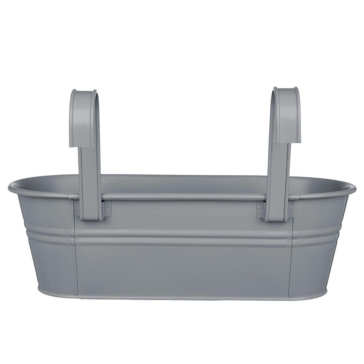 PFLANZTOPF Zinc - Grau, Metall (50/15/20cm) - Butlers