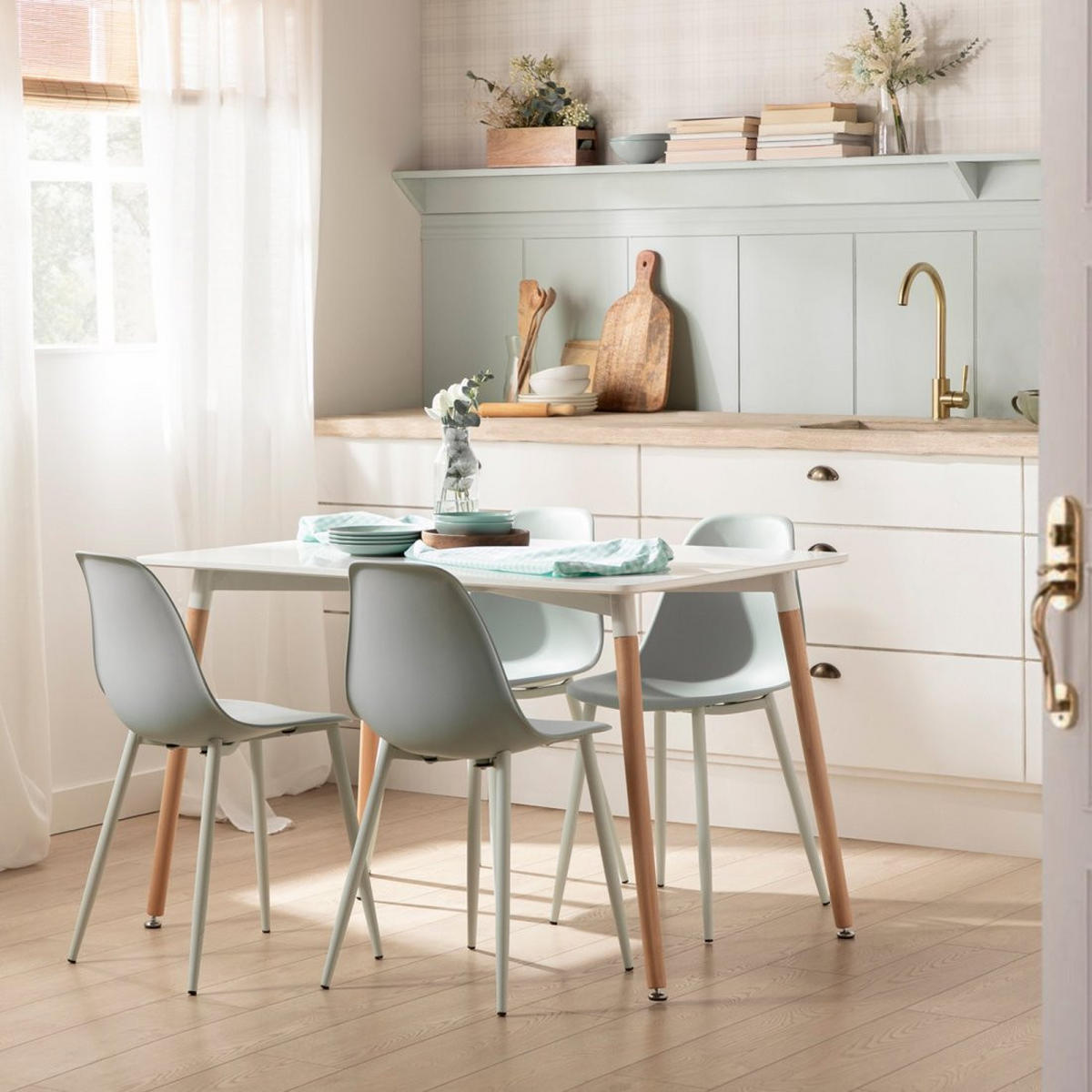 ESSTISCH Gless Weiß 120 cm x 75 cm - Weiß, Holzwerkstoff (80/120/75cm)