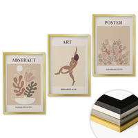 WANDBILDER 3er Set - 40x60 cm Goldrahmen - Matisses stilvolle Kompositionen - Goldfarben, Kunststoff (40/60cm) - ArtPrintCave