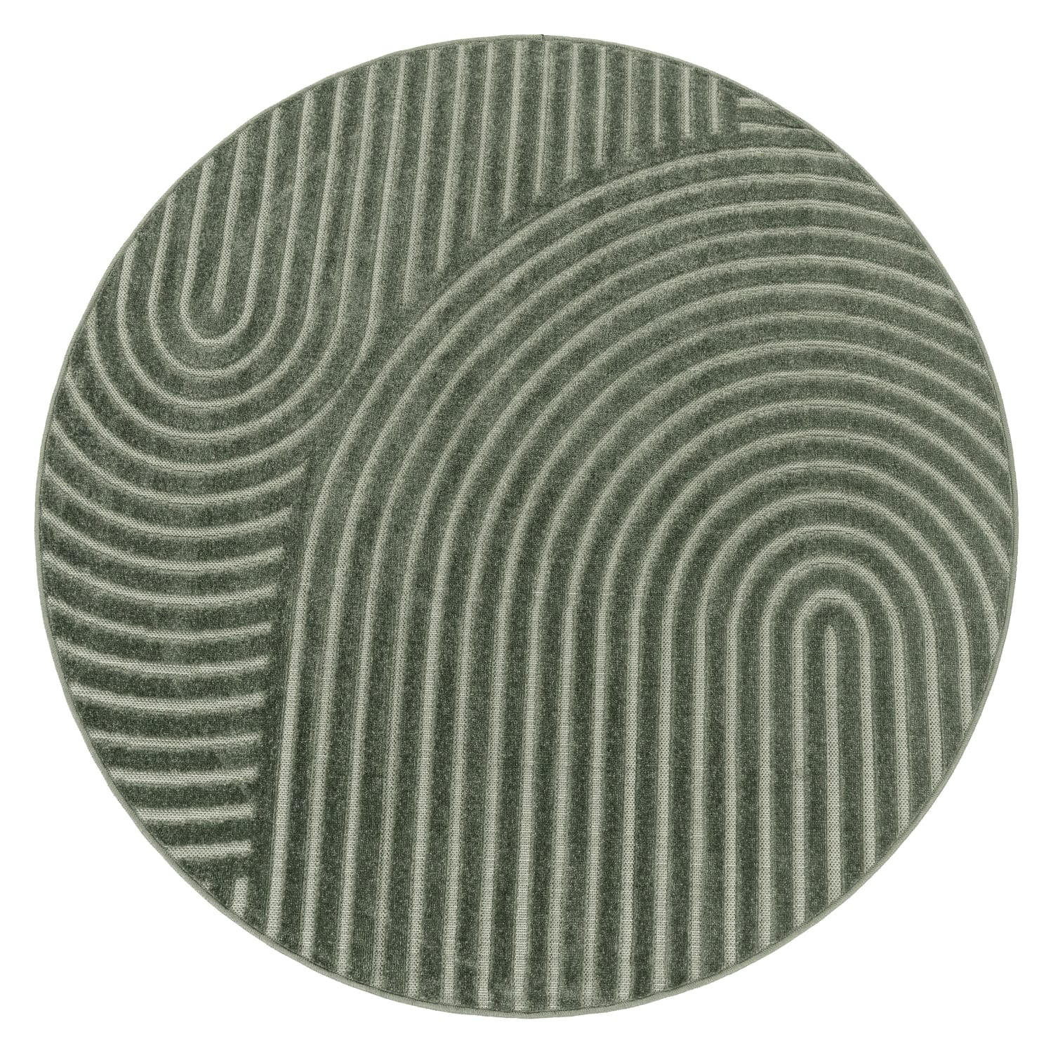 OUTDOORTEPPICH 120/120 cm Cotton 236 - Grün, Kunststoff (120/120cm) - Paco Home