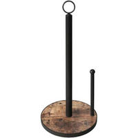 KÜCHENROLLENHALTER Stehend Holzbasis Landhausstil Braun - Multicolor, Holz (17.8/7.6/33cm)