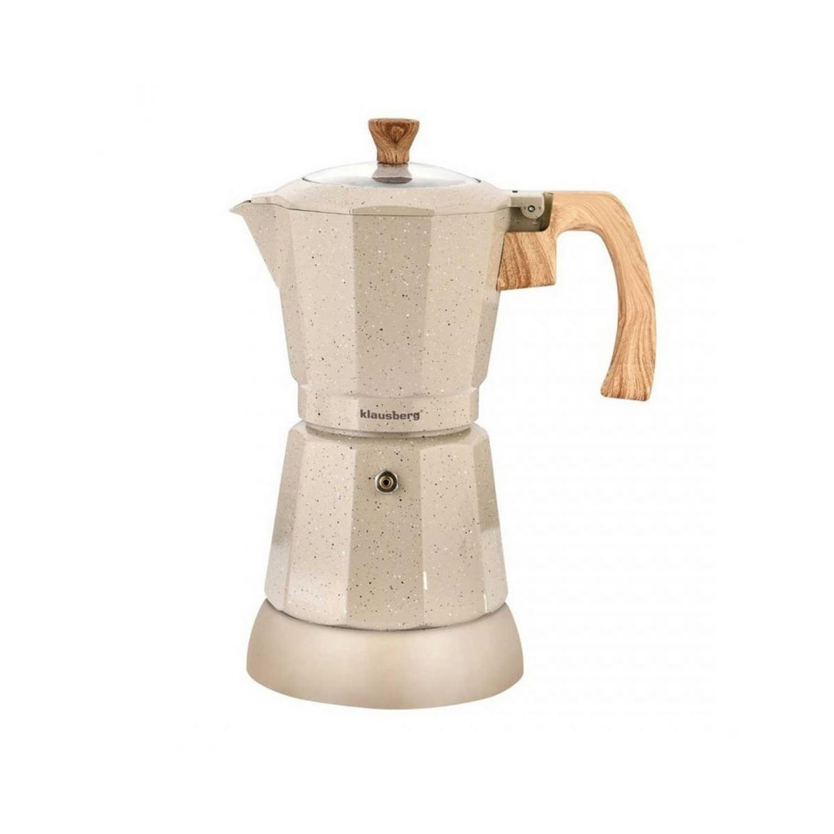 ESPRESSOKOCHER Beige 16.2/19.8/27 cm KB7999 - Beige, Metall (19.8/27/16.2cm) - Klausberg 