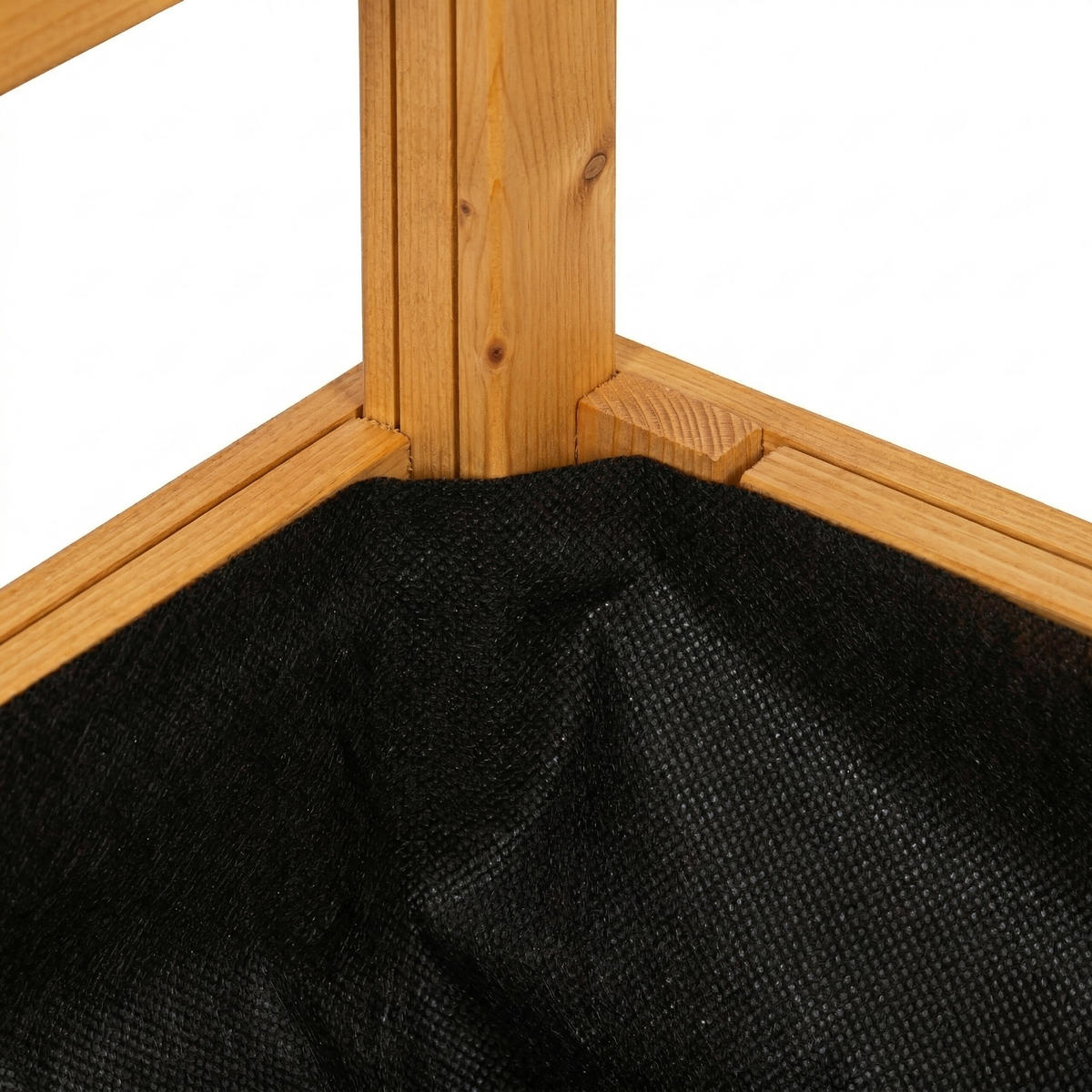KVĚTINOVÝ box - světle hnědá, dřevo/textil (110/183/44cm) - Relaxdays