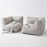 LOUNGESOFA - 2-teilig - Olefin - Beige - Beige, Textil (1/1/1cm) - home24