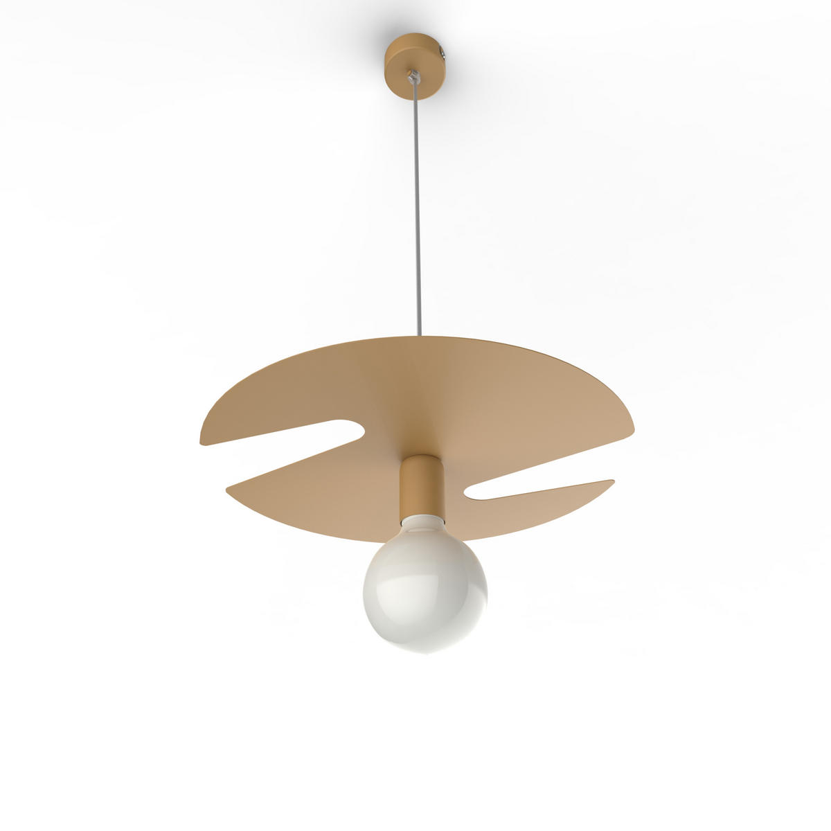 HÄNGELEUCHTE - Goldfarben, Metall (40/40/10cm) - Lumicom