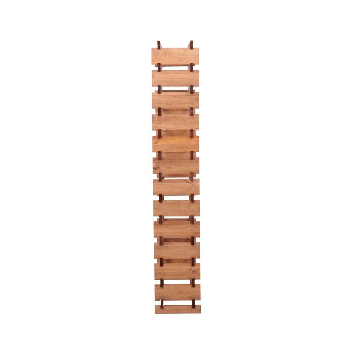 WEINREGAL VINOTECA FLEX PRO HxBxT 177x65x28cm 78 Flaschen auf 13 Ebenen Braun geölt - Braun, Holz (65/177/28cm) - PROREGAL