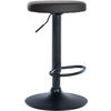 BARHOCKER Lederlook schwarz - Schwarz, Textil/Metall (38.5/60/38.5cm) - CLP