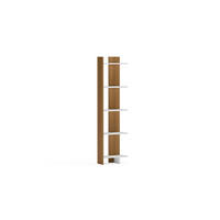 ECKREGAL Alis Weiß Teak - Weiß/Teakfarben, Holzwerkstoff (45/180/21.6cm) - Decorotika