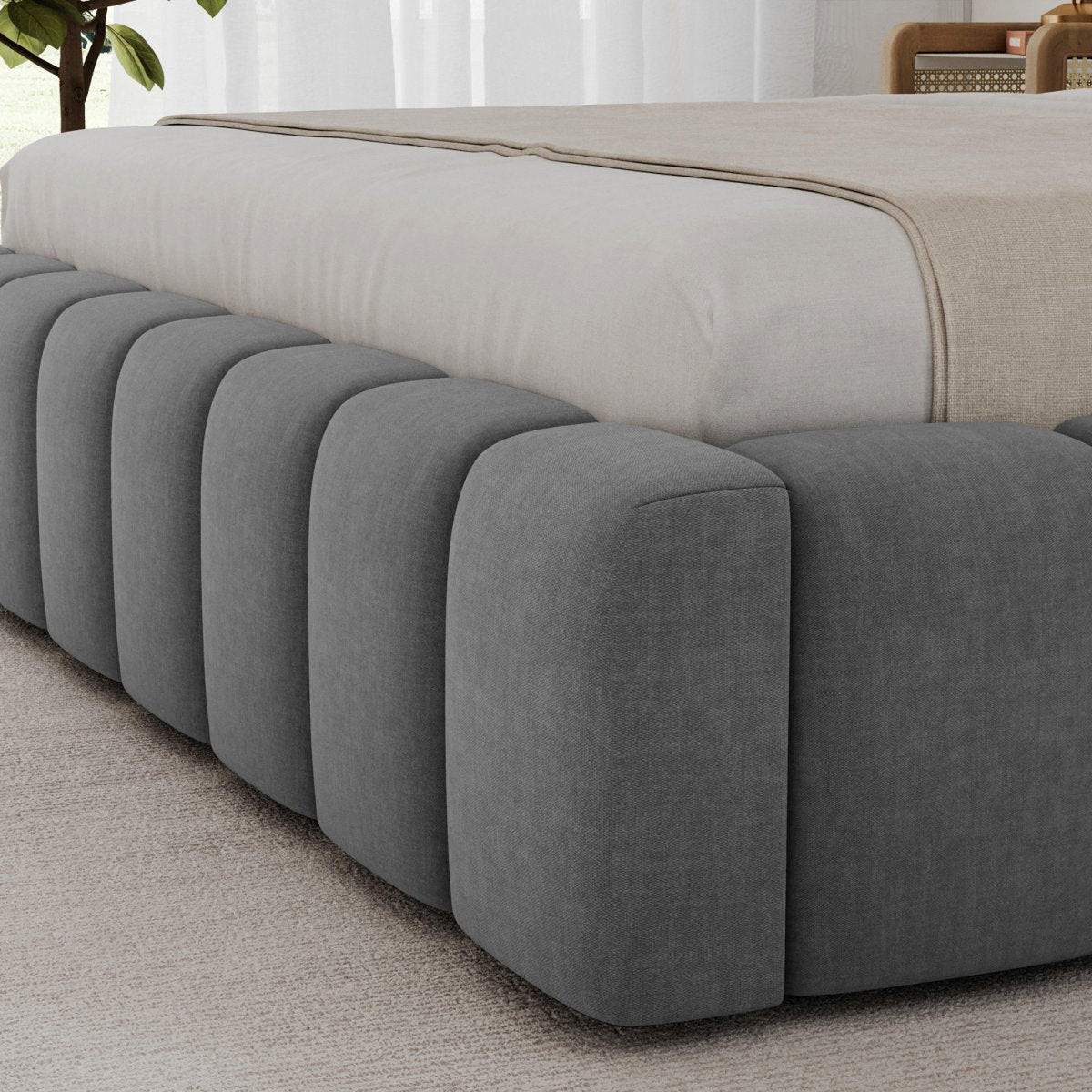 BOXBETT 180/200 Auria Grau - Grau, Holz (180/200cm) - Petits-meubles