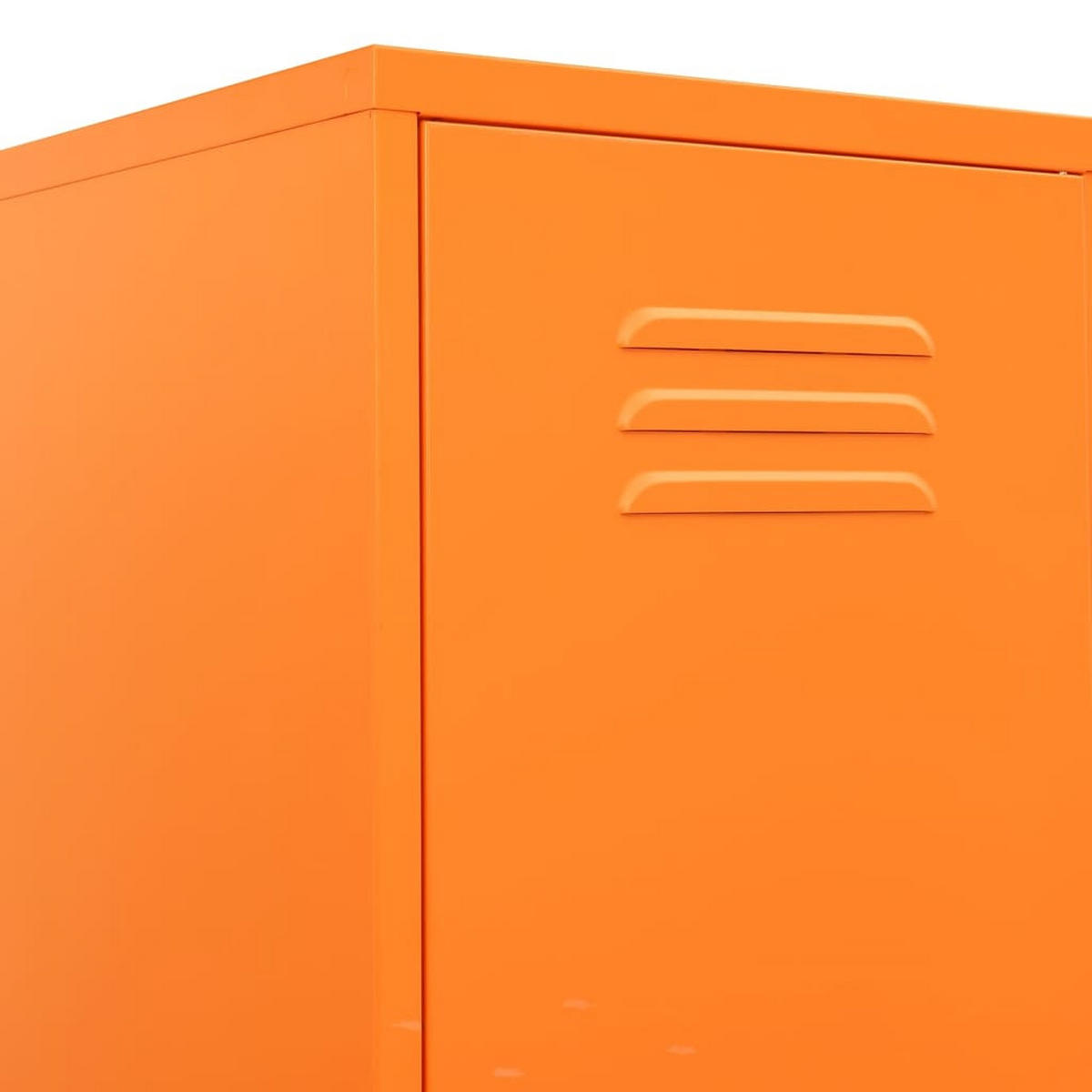 SCHLIESSFACHSCHRANK mit 5 Fächern, 35/46/180 cm, aus Stahl, in Orange - Orange, Metall (35/180/46cm) - vidaXL