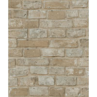 TAPETE Backstein-Optik 53 cm x 10 m - Beige, Papier (53/1000cm) - Sanders & Sanders