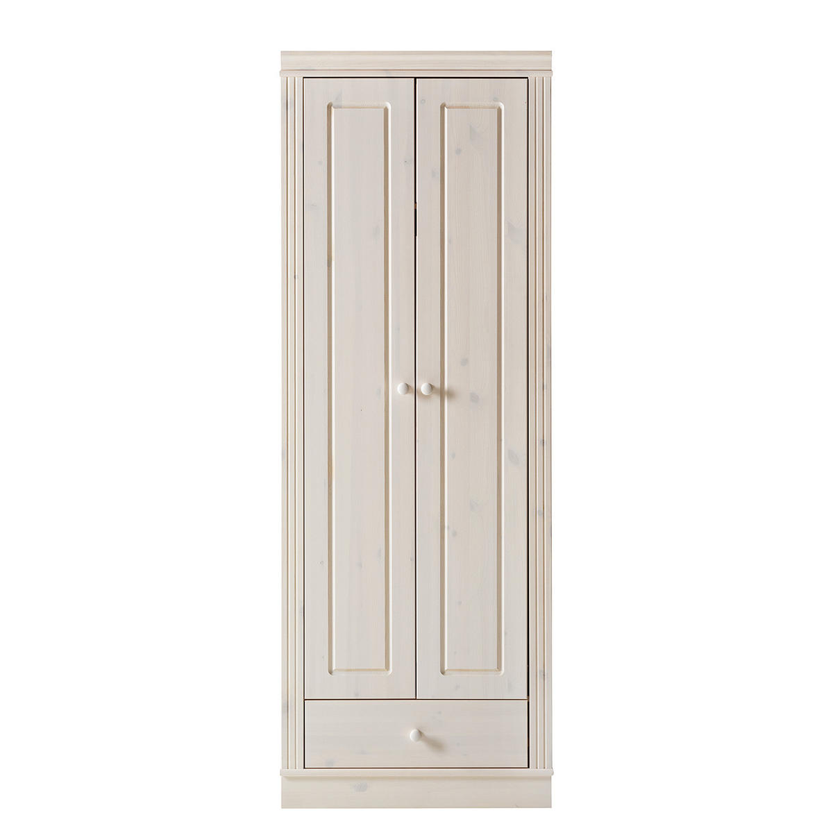 GARDEROBENSCHRANK - Kiefer massiv - Kieferfarben, Holz (65/180/45cm) - home24