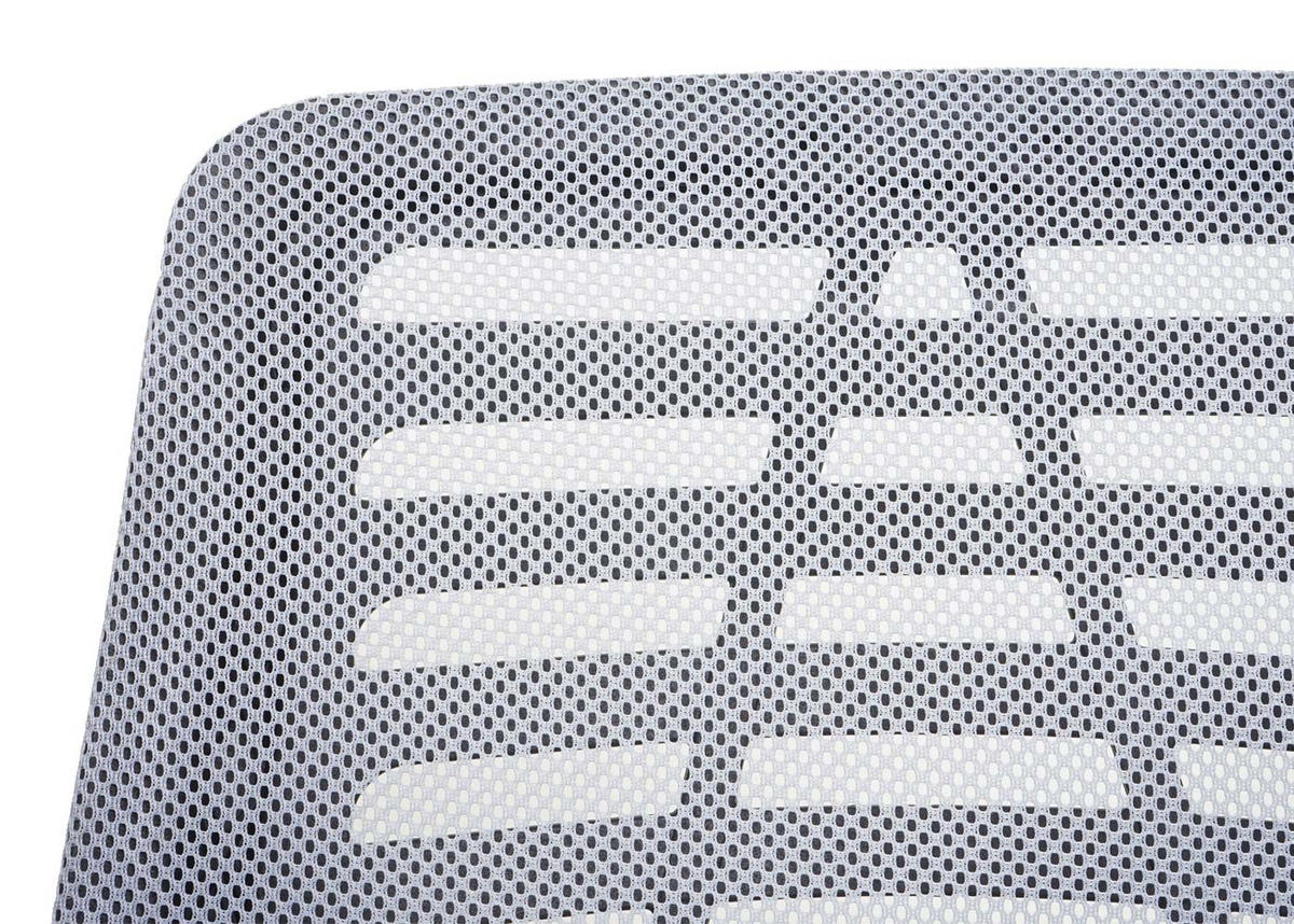 DREHSTUHL HxBxT 97x60x57cm Sitzhöhe 44cm ergonomische Rückenlehne Netzbezug Stoff/Textil Grau - Grau, Kunststoff (60/97/57cm) - PROREGAL