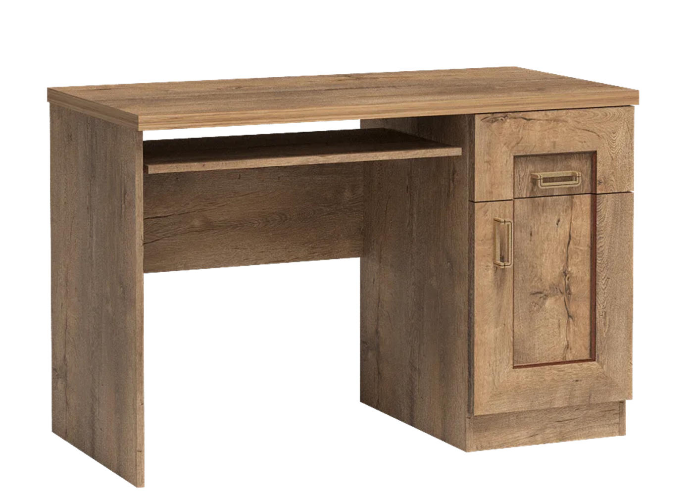 SCHREIBTISCH TADEUSZ T-19 - Dunkelbraun, Holzwerkstoff (60/118/79cm) - Meblini