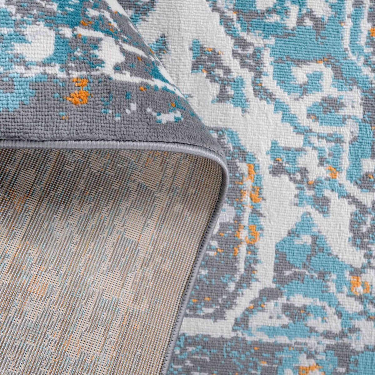 VINTAGE-TEPPICH Catalina Grau - Grau, Textil (120/170cm) - Kukoon Rugs
