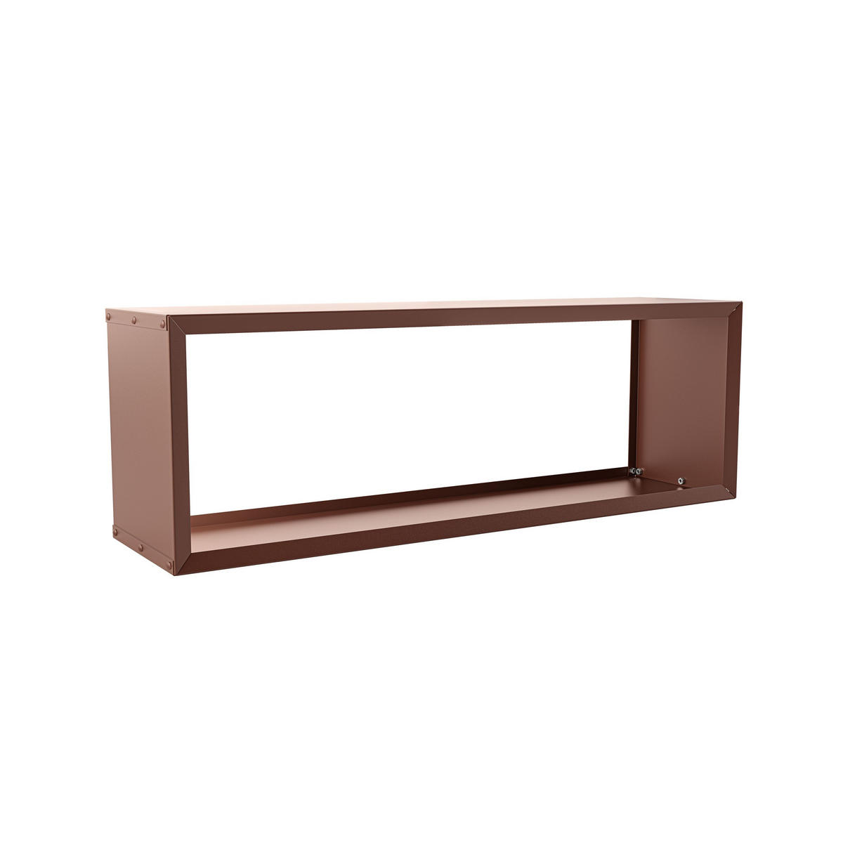 BRENNHOLZREGAL Wooker wide Kaminholzregal Holzlagersystem Braun 149 x 49 cm - Braun, Metall (149/49/49cm) - Alberts