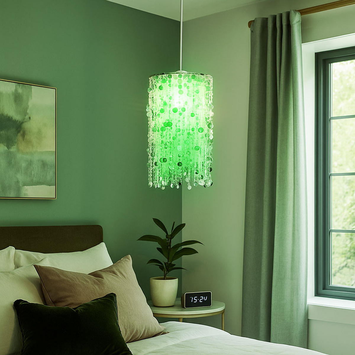 LED HÄNGELEUCHTE Metall Silber - Silberfarben, Metall (27/27/52cm)