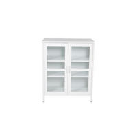 VITRINE weiß - Weiß, Holzwerkstoff (80/97/43cm) - ebuy24