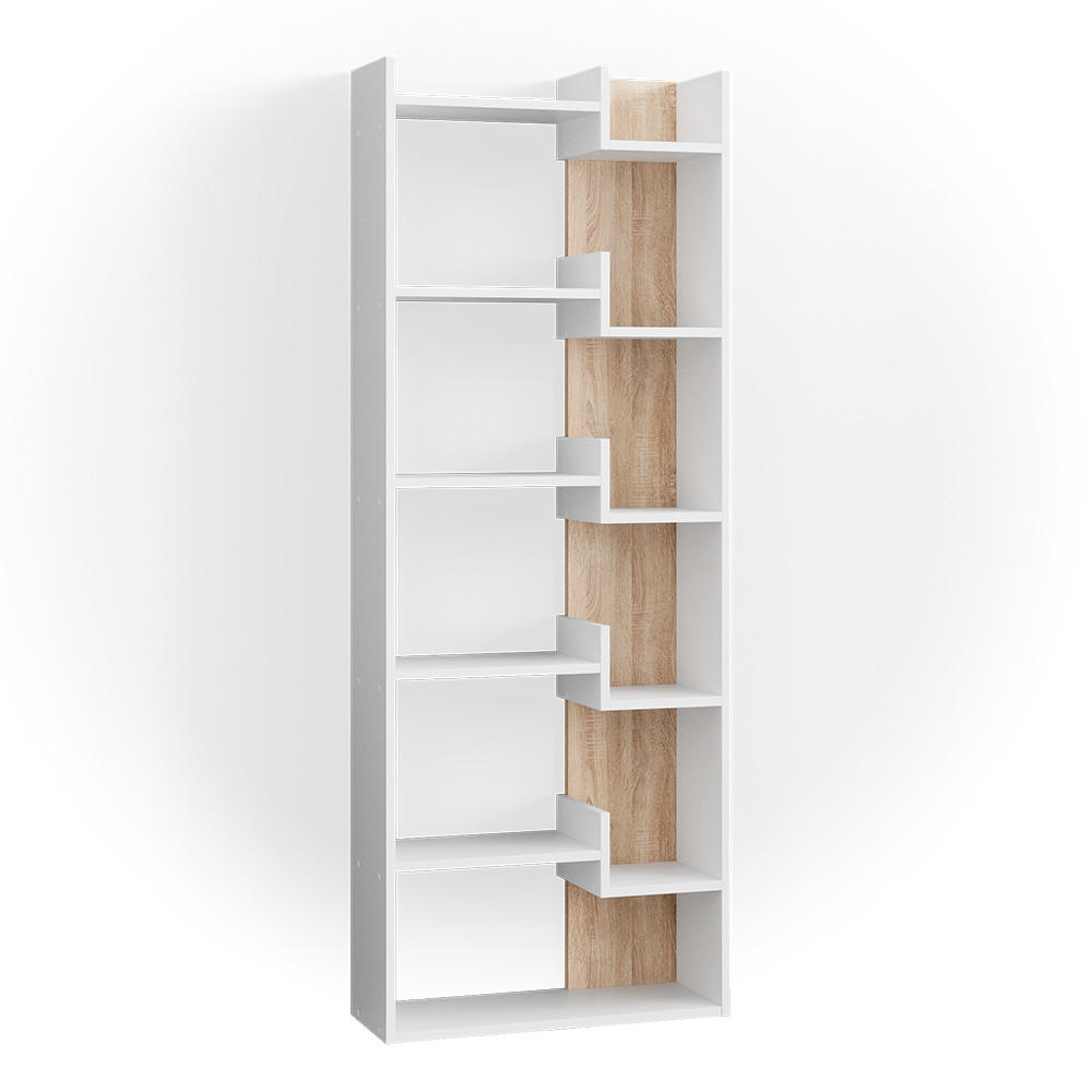 RAUMTEILER Fico Sonoma 61 x 160.2 cm - Weiß/Sonoma Eiche, Holzwerkstoff (61/160.2/22.1cm) - Vicco