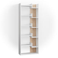 RAUMTEILER Fico Sonoma 61 x 160.2 cm - Weiß/Sonoma Eiche, Holzwerkstoff (61/160.2/22.1cm) - Vicco