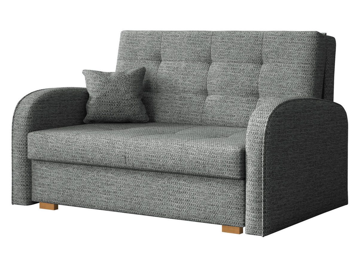 SCHLAFSOFA Viva Gold II - Graphitfarben/Braun, Holz/Textil (133/85/98cm) - MIRJAN24