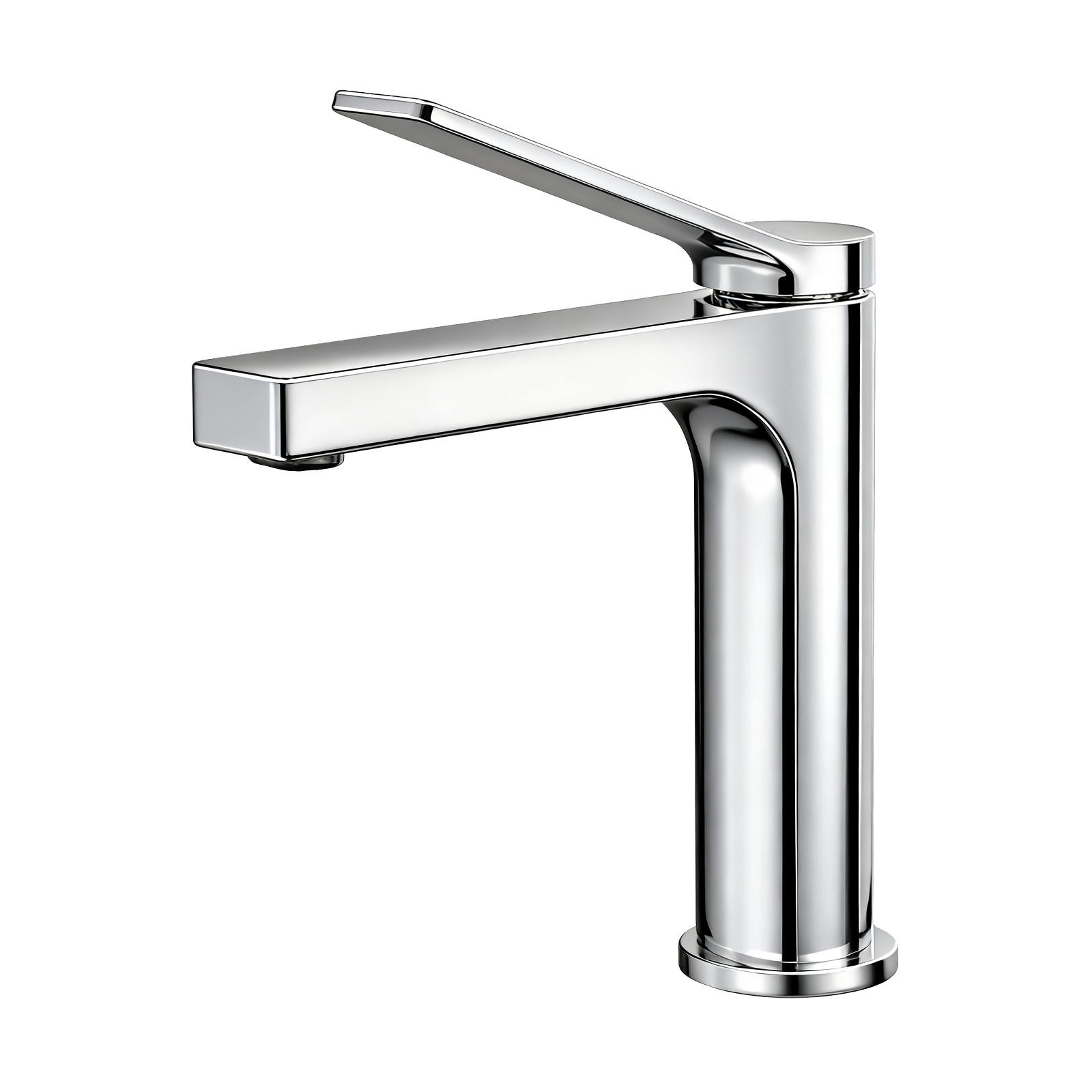 WASCHTISCHARMATUR mit Spulen-Zertifiziertem Filterelement Verchromt - Chromfarben, Metall (17.3/4.6/19.5cm) - EMKE