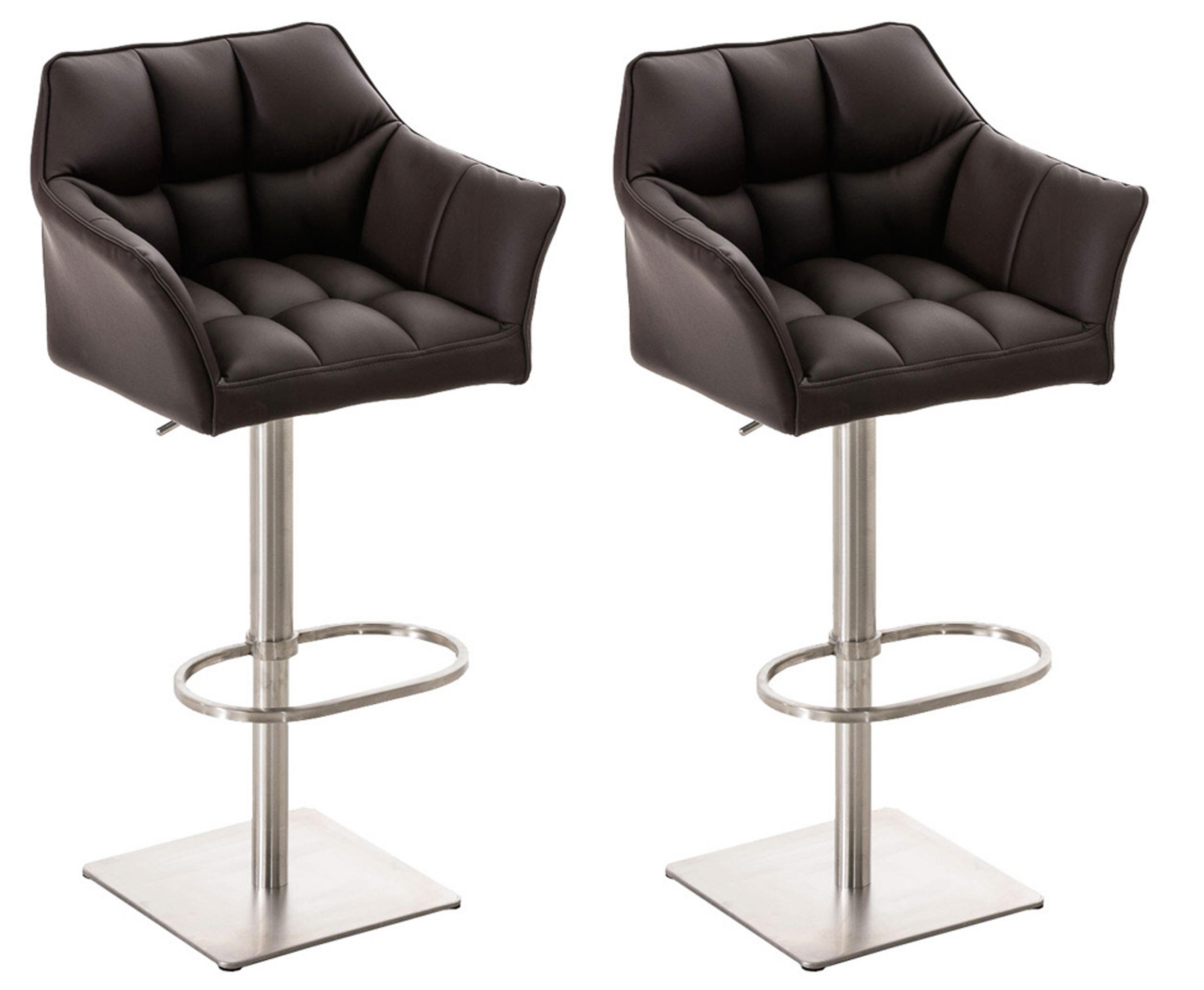 TPFLiving Barhocker Braun 64x110x48 cm
