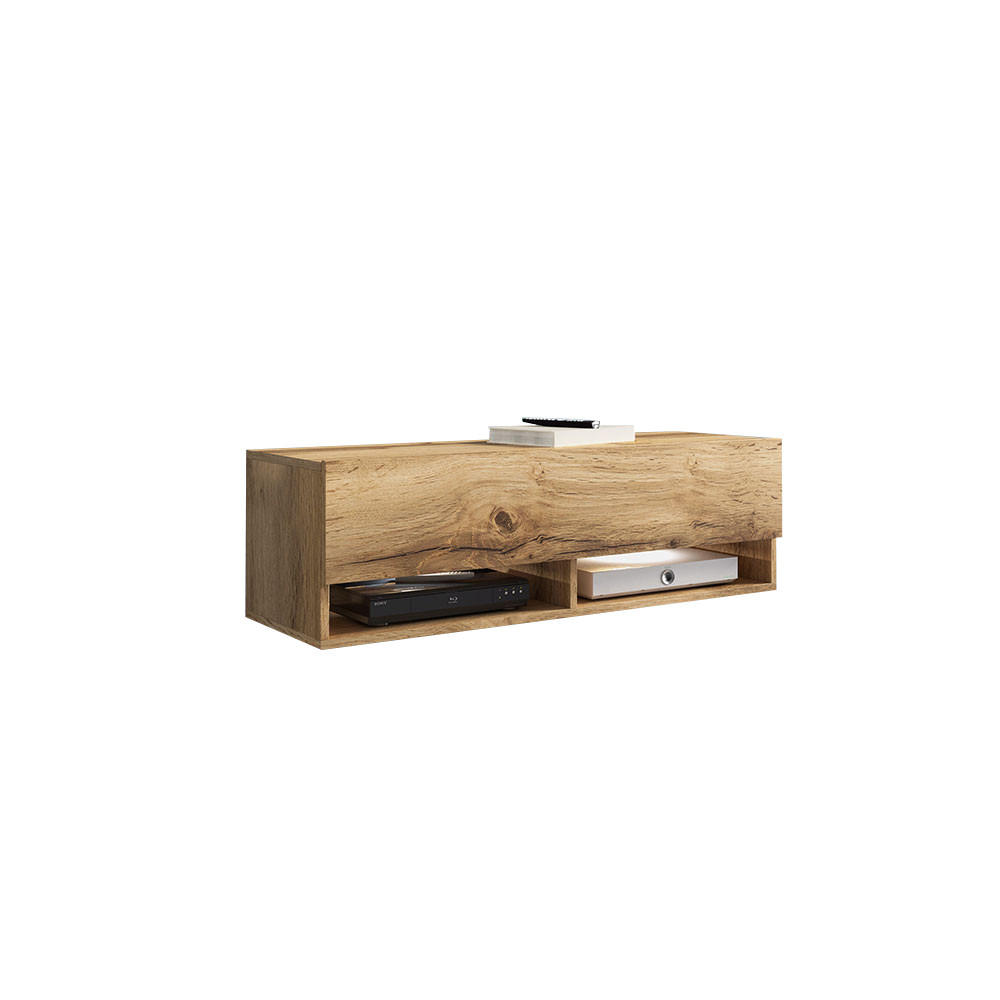 LOWBOARD Lowboard A Eiche Wotan 100 / 32 / 30cm - Eiche Wotan/Braun, Holz/Holzwerkstoff (100/30/32cm) - Feldmann-Wohnen