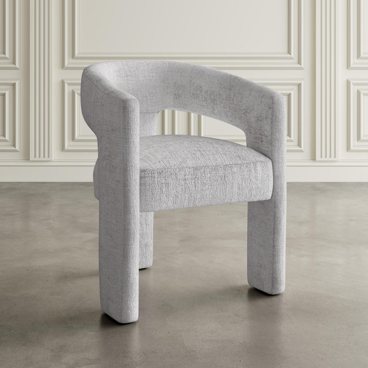 ESSZIMMERSTUHL LEITH Grau 62x58x75 cm - Grau, Textil (62/75/58cm) - FURNLUX