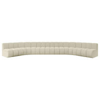 WOHNLANDSCHAFT modulares Sofa Montra-U2 - 581x174x70 cm Beige - Beige, Holzwerkstoff/Textil (581/70/174cm) - ALTDECOR