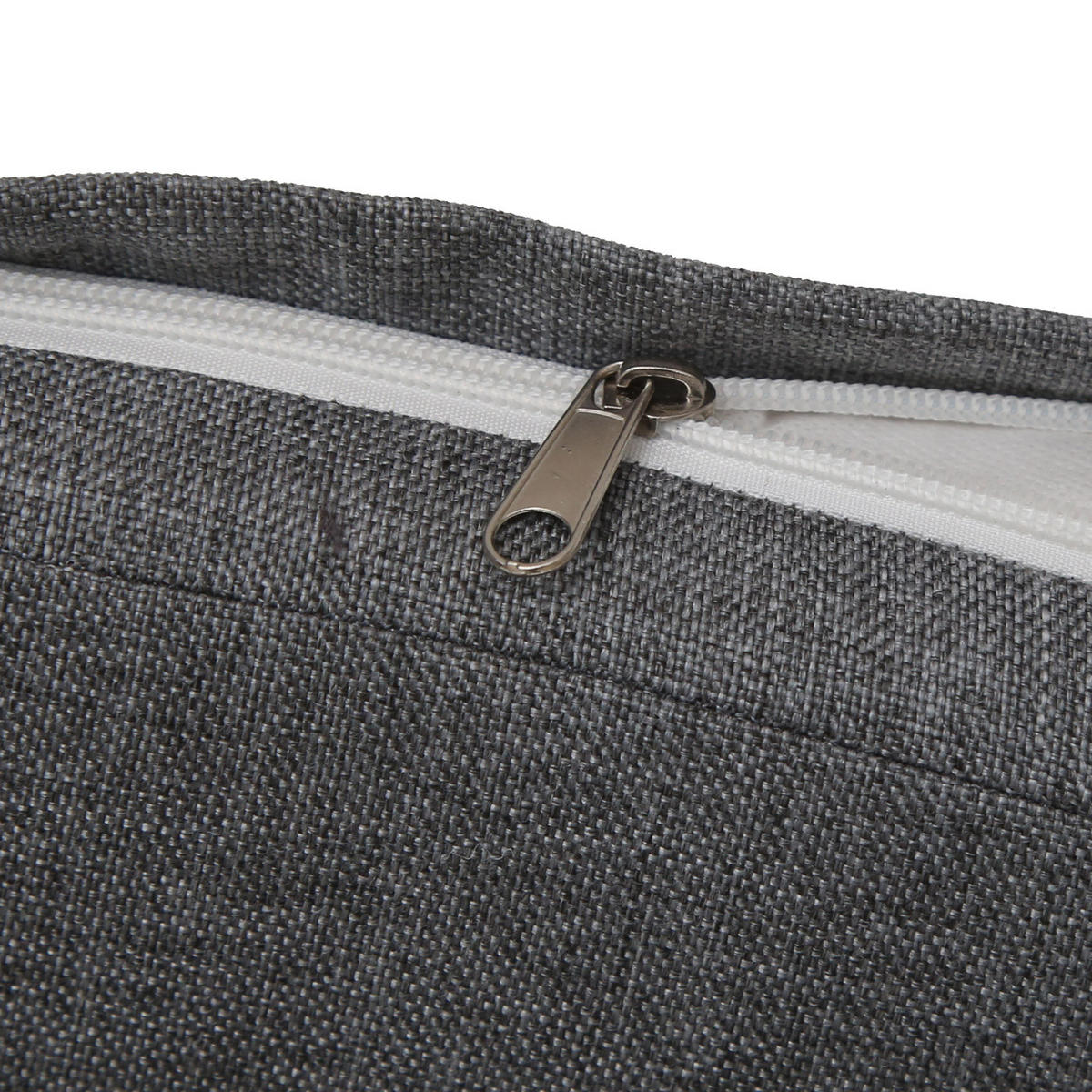 BARSET hranatý, sivý, sada 3 ks - sivá, textil (90/90/115cm) - MCW